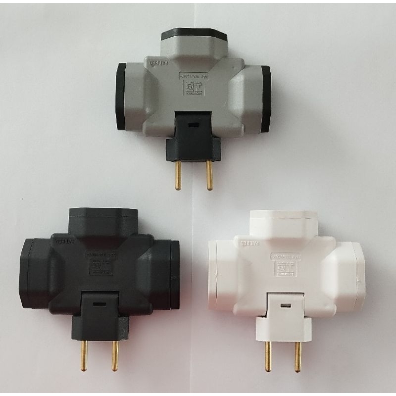 3 cores benjamim adaptador dobrável móvel articulado 180 graus articulavel para tomadas 90 graus em Oferta na Shopee