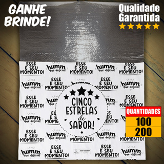 Papel Acoplado Térmico Laminado Papel Embrulho 200 Uni em Oferta na Shopee