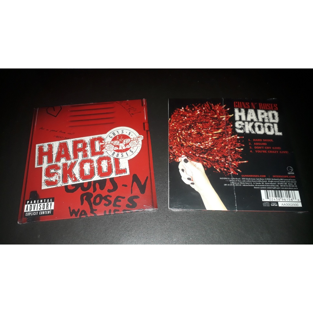 CD Single EP Cardboard Guns N' Roses Hard Skool / Absurd