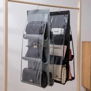 Organizador Multiuso Suporte De Bolsas Com Cabide Para Guarda Roupas