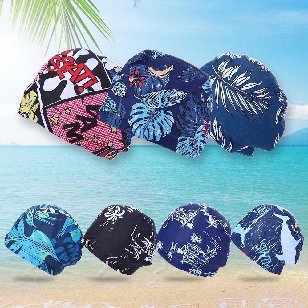 Touca de natação de tecito e microfribra  para homens e mulheres mais espessante impermeável
