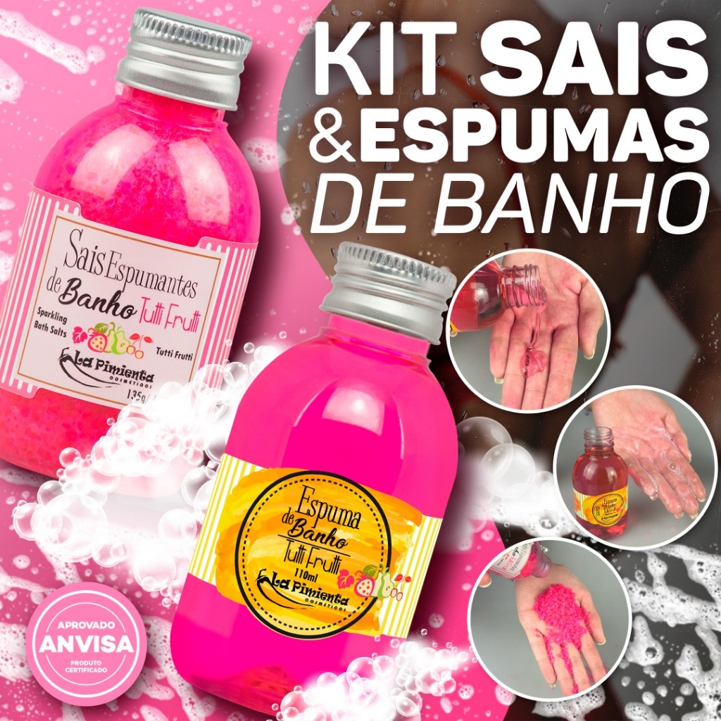KIT SAIS E ESPUMAS PREMIUM PARA BANHEIRA, CHUVEIRO JACUZZI: O TOQUE PERFEITO QUE FALTAVA NO SEU SEXO