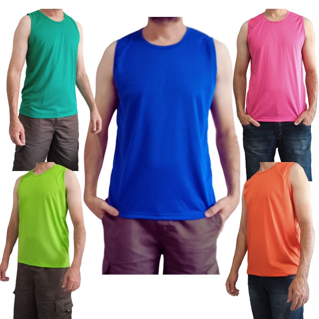 Kit 03 Regatas Masculinas Lazer Esporte Academia