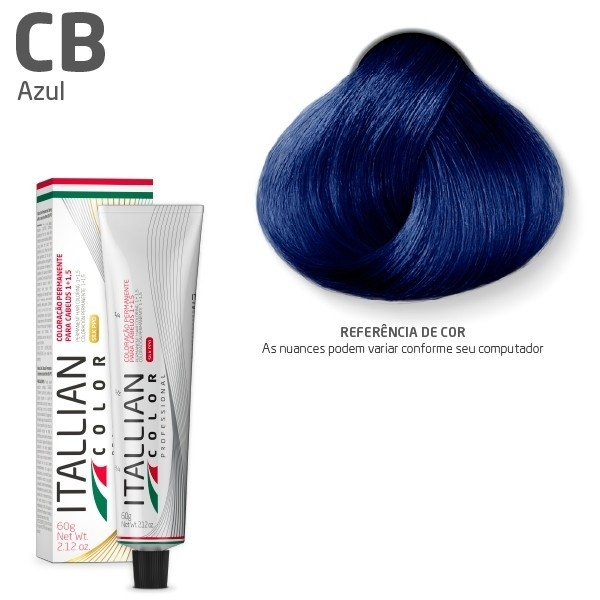 Coloração Itallian Color 60g Corretor Azul CB