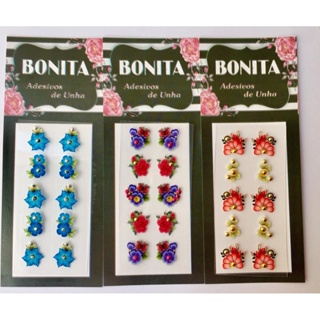 200 Adesivos de Unhas 3D Atacado e Revenda Desenho de Luxo para Decoração de Unha em Oferta na Shopee
