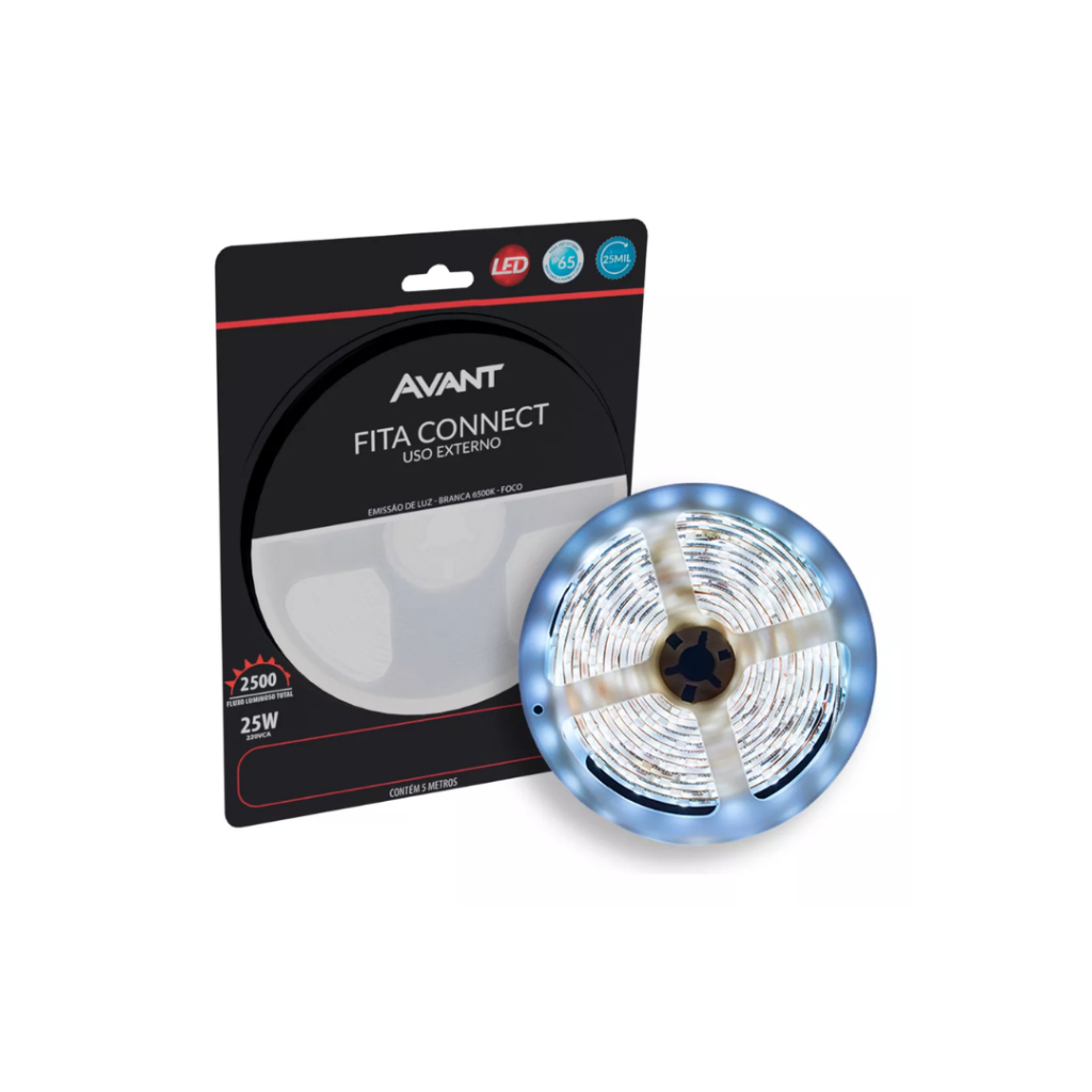 Fita Led Connect 5w 5m Ip65 6500k 220v Uso Externo Avant