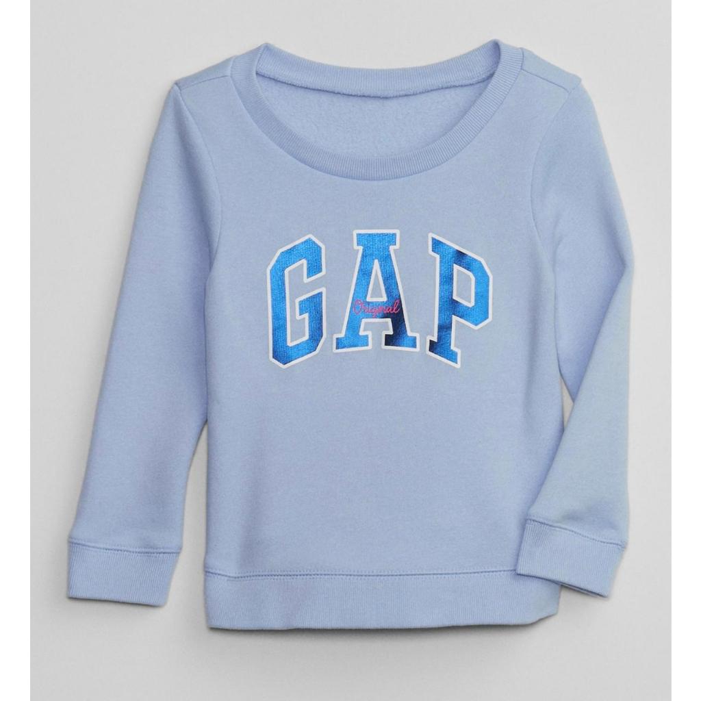 BLUSA MOLETOM GAP AZUL BABY - 12/18M, 18/24M, 2T