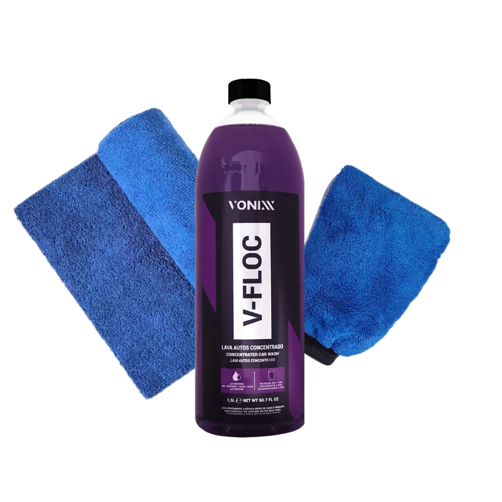 Kit Vonixx Shampoo V-floc + Toalha E Luva De Microfibra em Oferta na Shopee