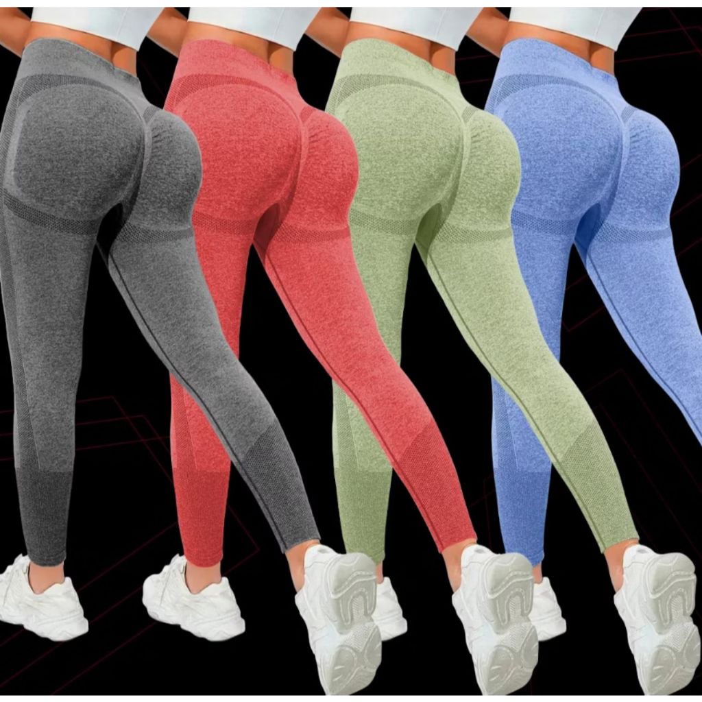 Legging levanta bumbum sem costura cintura alta
