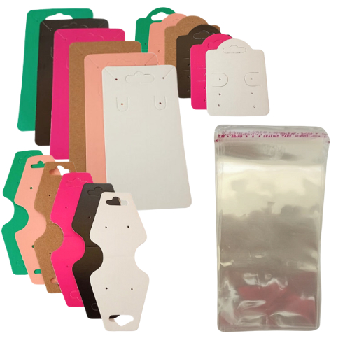300 Tags Para Bijuterias 3 Modelos Várias Cores + 300 Saquinhos em Oferta na Shopee