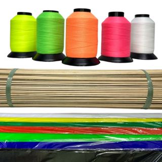 Kit 100 Varetas De Bambu 80cm+100 Folhas De Seda+Linha para Armação Pipas em Oferta na Shopee