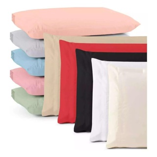 Par de Fronha Ponto Palito 400 Fios Varias Cores em Oferta na Shopee