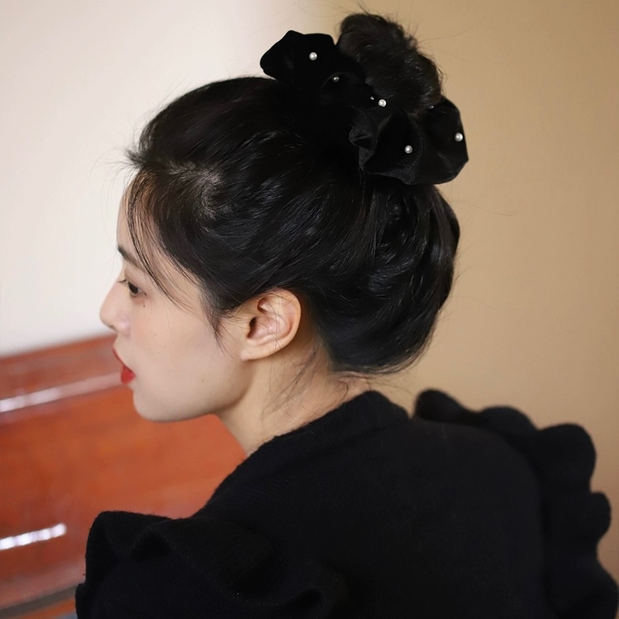 Kit 24 peças/Casual Elástico de Cabelo Feminino Simples Com Laço Multineos