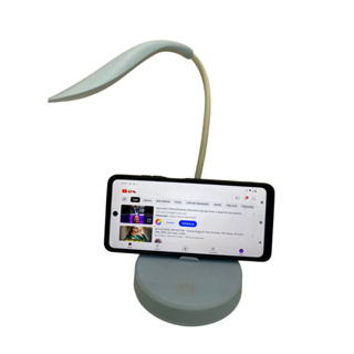 Luminária Mini de Mesa Flexível Sem Fio Led Leve Dobrável Portátil Leitura Com Suporte para Celular em Oferta na Shopee