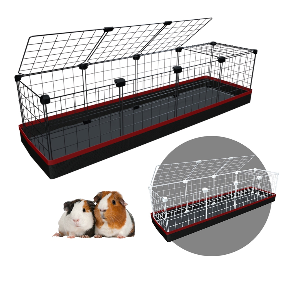 Cercado Porquinho da Índia Gaiola Pet com Teto 30x120cm Cercadinho Viveiro com Tapete Higiênico em Oferta na Shopee