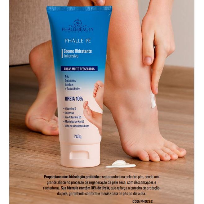 Creme Hidratante Intensivo Ureia 10% Phálle Pé - Phallebeauty em Oferta na Shopee
