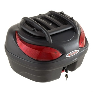 Bau de Moto Glider 48 Litros Riders Bauleto Com Base Bagageiro Modelo Universal + Grade Externa em Oferta na Shopee