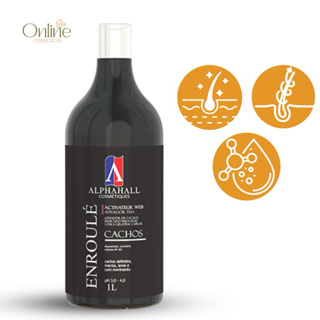Ativador de Cachos Teia Enroulé 1 L Creme de Pentear Alphahall em Oferta na Shopee