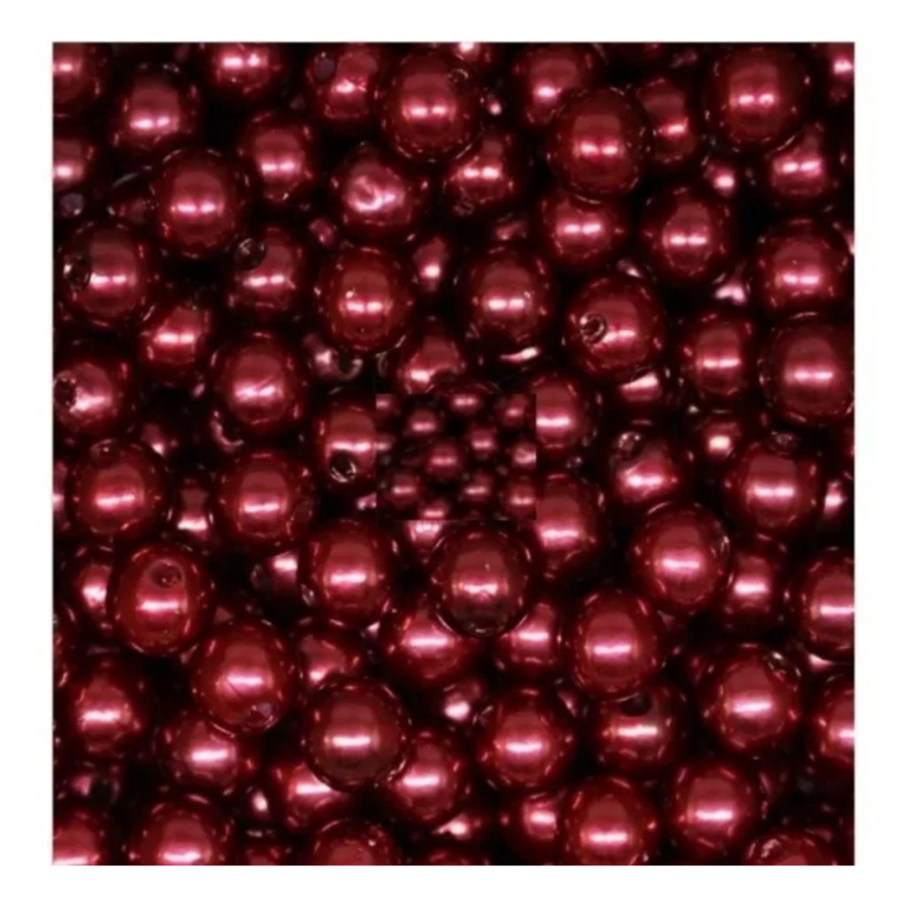 PEROLA INTEIRA C FURO ( 10 mm ) COR VINHO - LILAS - ROXO
