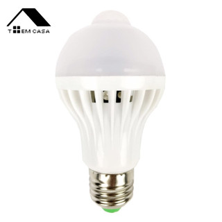 Lâmpada Bulbo Led C/sensor De Presença 9w Branco Frio Bivolt