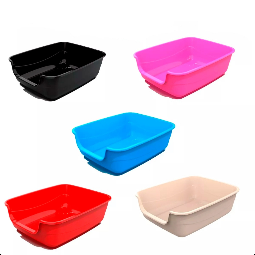 Caixa De Areia Para Gatos Bandeja Grande Jumbox Banheiro Sanitario Gigante Fundo