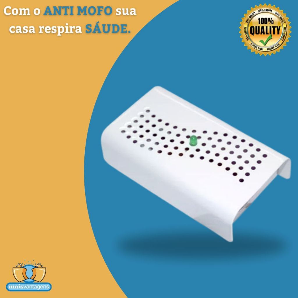 Anti Mofo Eletronico 110v c/ Cabo 5 mts de Cabo para Armario