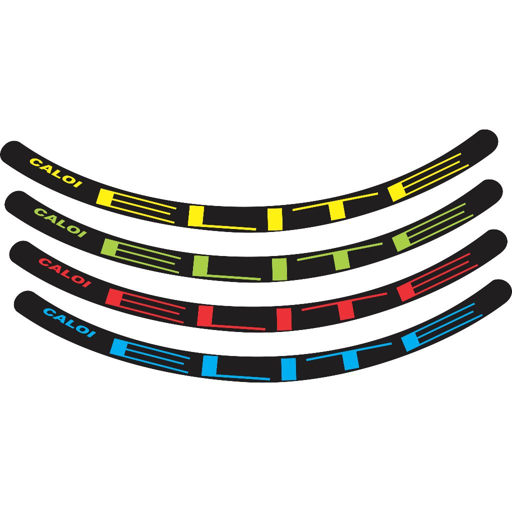08 Adesivos compatíveis com Roda Bike 29 Caloi Elite Carbon