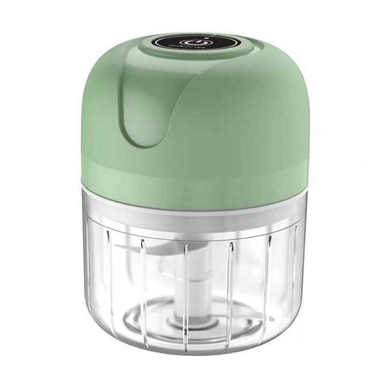 Mini Processador Elétrico de Alimentos Portátil com 3 lâminas de inox USB 250 ML