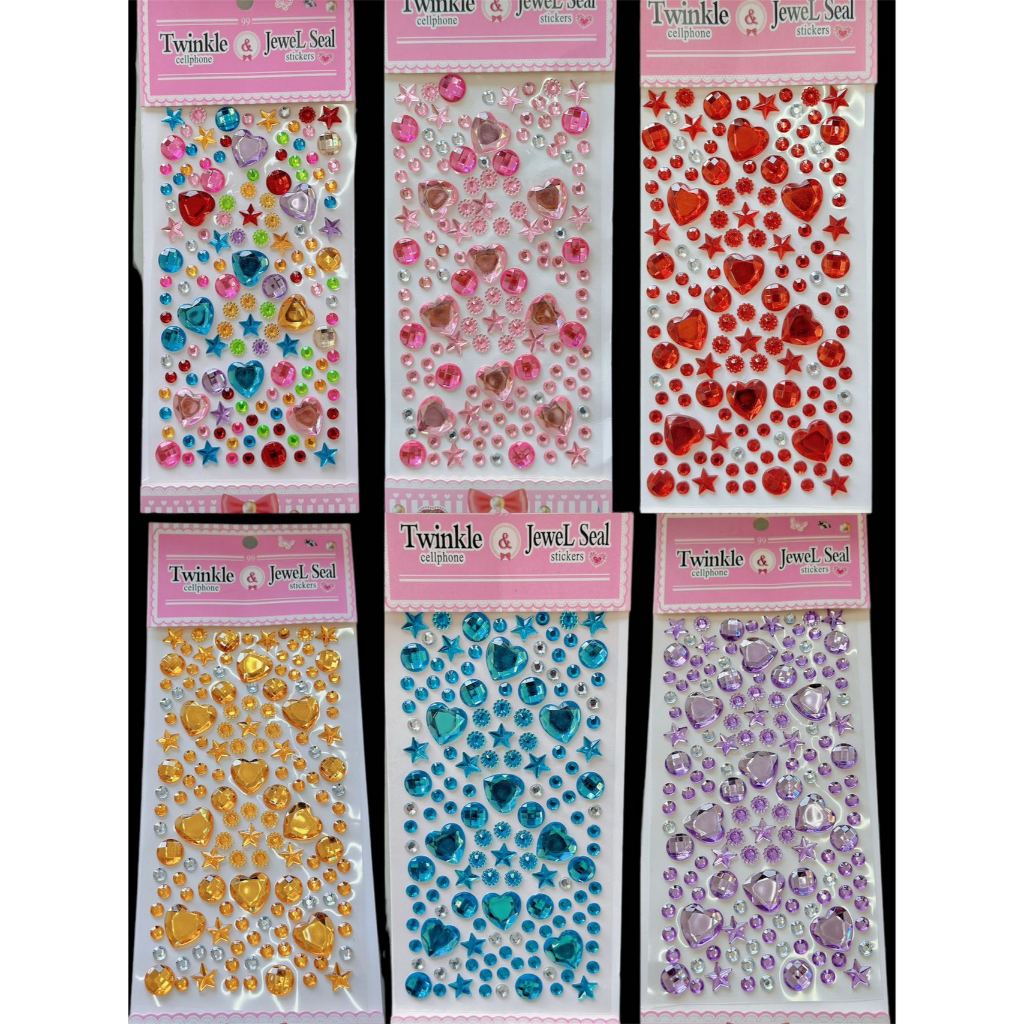 Adesivos Faciais de Cristal de Strass Cintilante - Decoração de Maquiagem de Diamante DIY, Tatuagem Acrílica Descartável em Oferta na Shopee