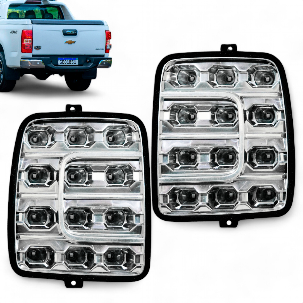 Placa Led GM S10 Lanterna Traseira 2012 a 2020 Ltz Fitam