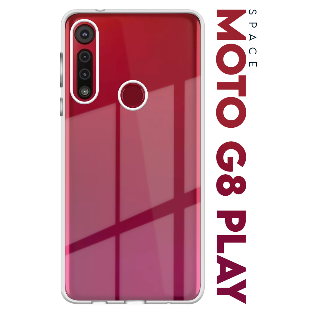 Case Capinha Case Anti Impacto Space Acrílico Transparente Protetora para Motorola Moto G8 Play Xt2015 Tela 6.2