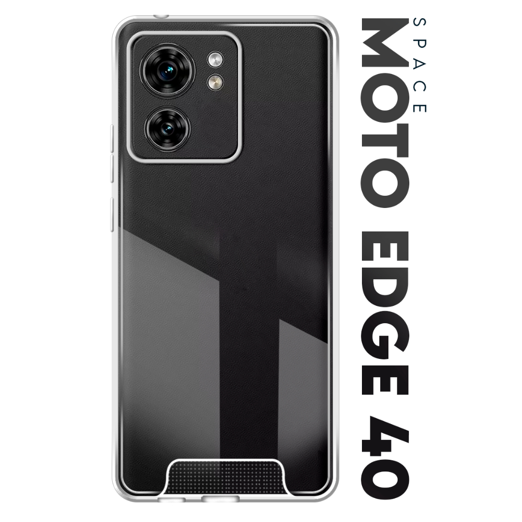 Case Capinha Case Anti Impacto Space Acrílico Transparente Protetora para Motorola Moto Edge 40 5g Xt2303 tela 6.55 em Oferta na Shopee
