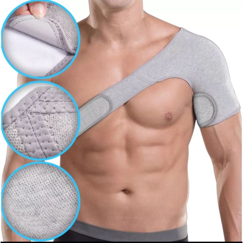 Ombreira Suporte Para Ombro Protetor Fisioterapia Tendinite Ortopédico Compressão Ajustável Flexão Fit Treino