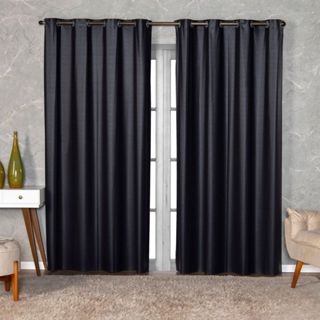 Cortina Blackout PVC 2,80 m x 2,30 m Cor Preto Black em Oferta na Shopee