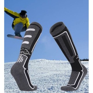 2 / 6 pares Meia Térmica Lã Ski esqui 34a44 Neve snowboard caminhada longa grossa Algodão adulto inverno frio atoalhada