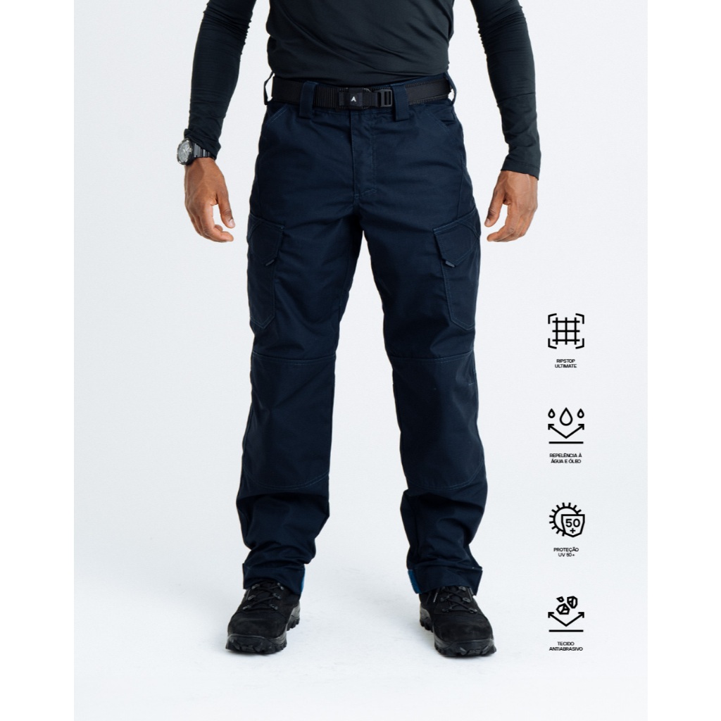 Calça Tática Invictus Platoon Rip-Stop Ultimate AZUL 6 bolsos