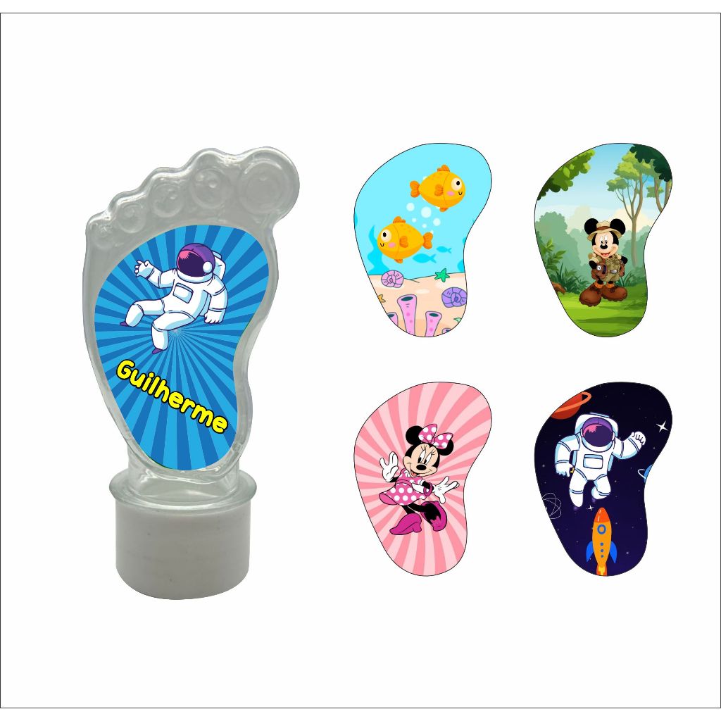 Etiqueta Adesiva Personalizada de Pézinho | Temas em Oferta na Shopee