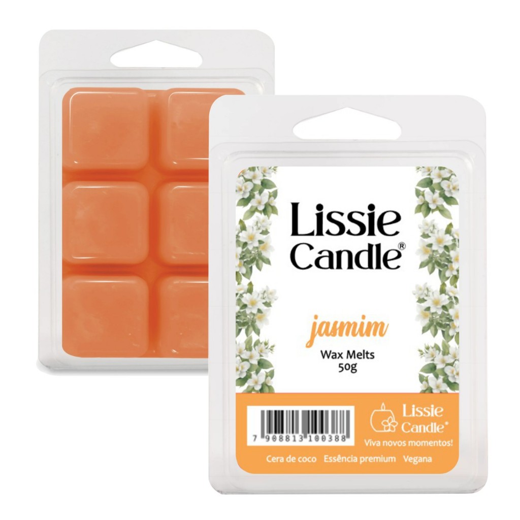 Wax melts Jasmim 50g - vela pastilha aromática perfumada tablete