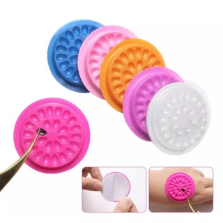 Kit 100 Suporte Disco Flor Paleta para cola de Extensão de Cílios com 10 20 ou 50 unidades em Oferta na Shopee