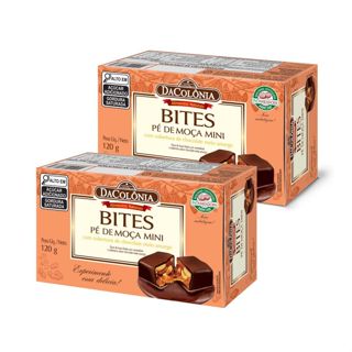 Pé de Moça com Chocolate 120g - DaColônia ( 2 CX ) em Oferta na Shopee