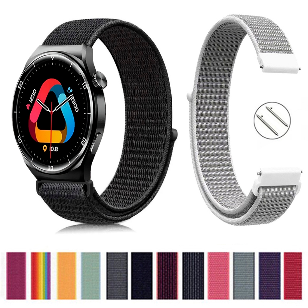 Pulseira 22mm de Nylon para QCY GT2 S3 de Engate rapido