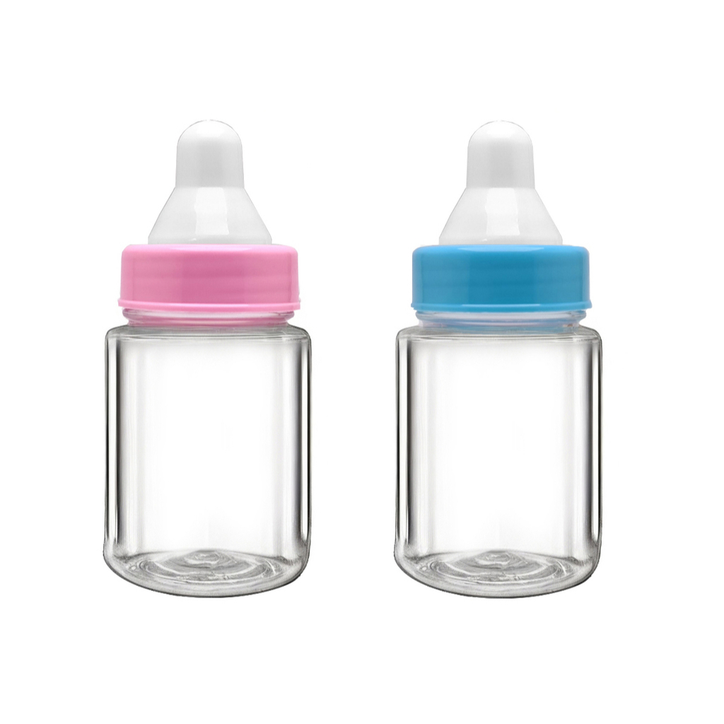 10 mini mamadeiras plasticas para lembrancinhas cha de bebe cha revelação