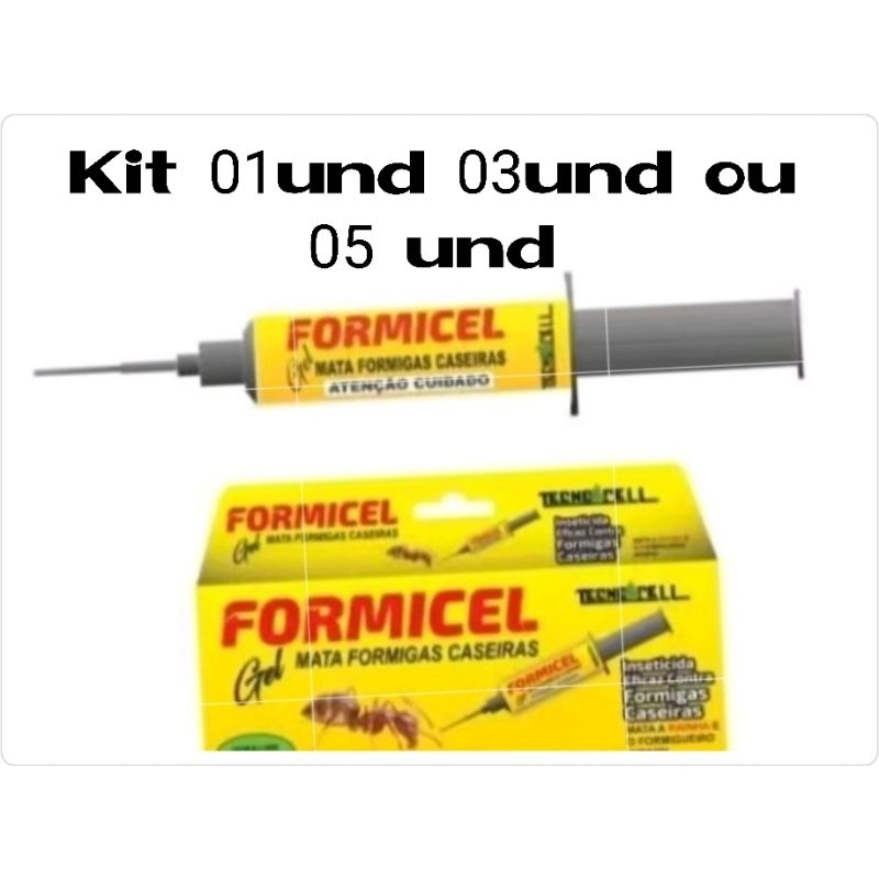 FORMICEL MATA FORMIGAS 10G KIT 01/03 ou 05 und em Oferta na Shopee