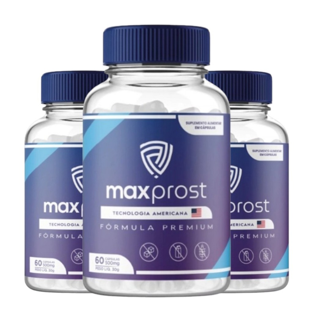3 Potes Max Prost - Original - 180 Cápsulas