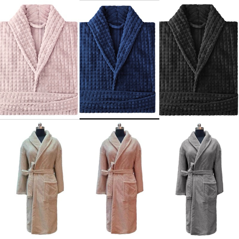 Roupão GG Adulto Unissex Luxo Microfibra Quimono | Fleece Anti-Pilling Macio