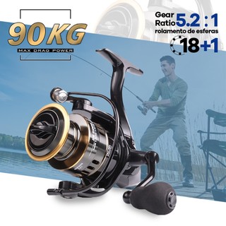 250kg Max Arraste Molinete De Pesca De Metal EVA HE1000-7000  Cana Em Água Salgada.