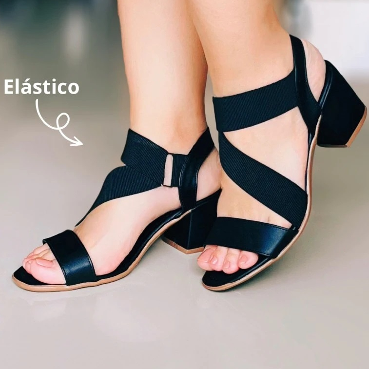 salto bloco com elástico confortável em Oferta na Shopee