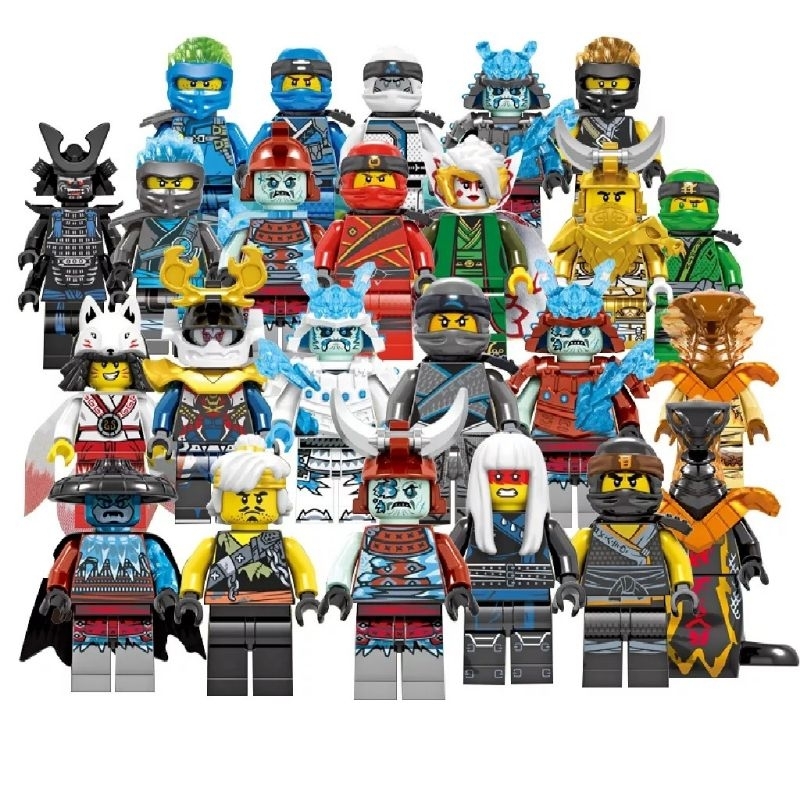 Legoe Ninjago Kit Com 8,24 e 32 Bonecos Blocos de Montar Ninjago ninjas