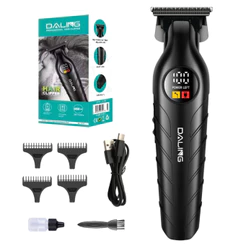 Maquina Corte Cabelo Acabamento Profissional Cor Preto 110V/220V Daling DL-1777