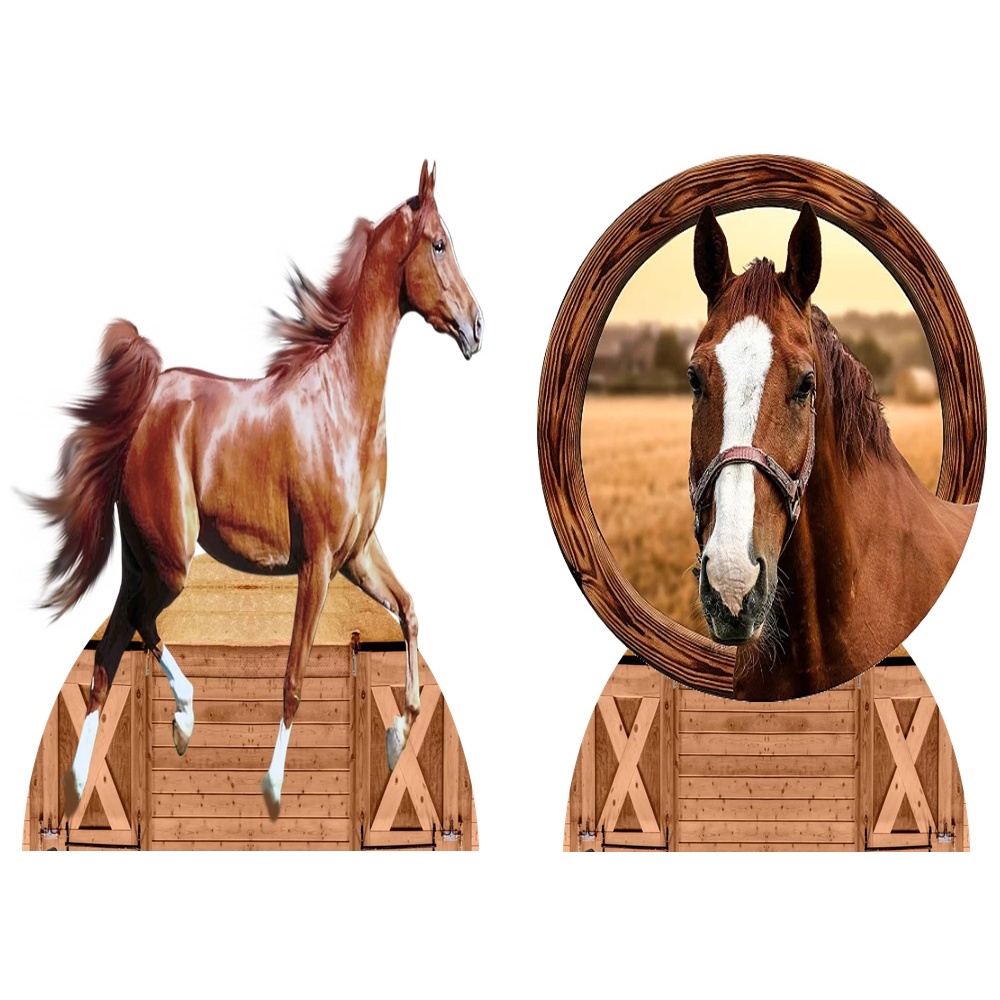 CAVALO 10 DISPLAYS DE 20 CM EM MDF em Oferta na Shopee